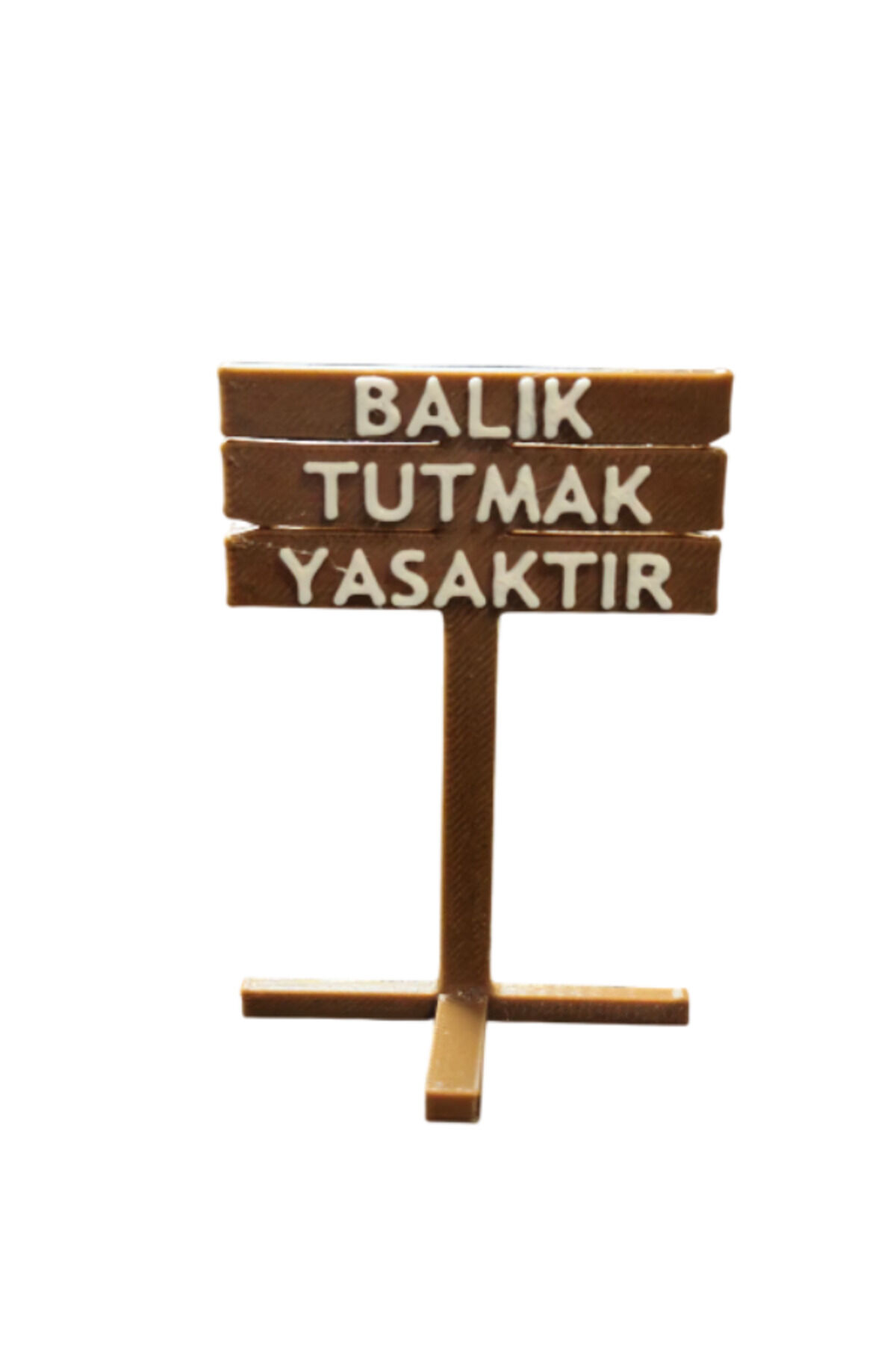 Balık Tutmak Yasaktır Küçük Tabela Akvaryum Dekoru 1 Adet