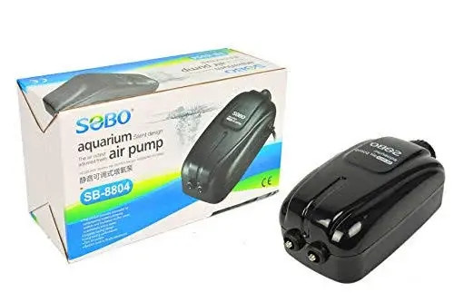 Sobo Ultra Sessiz Ayarlanabilir Çift Çıkışlı Akvaryum Hava Motoru SB-8804