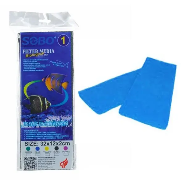 Sobo Biyolojik Filtre Süngeri 32x12x2 Mavi