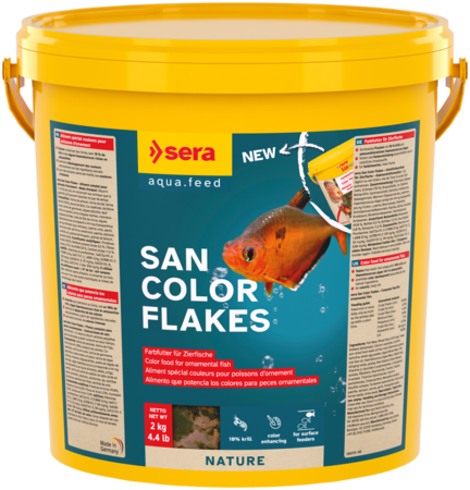Sera San Color Flakes Nature Pul Yem Kovadan Bölme