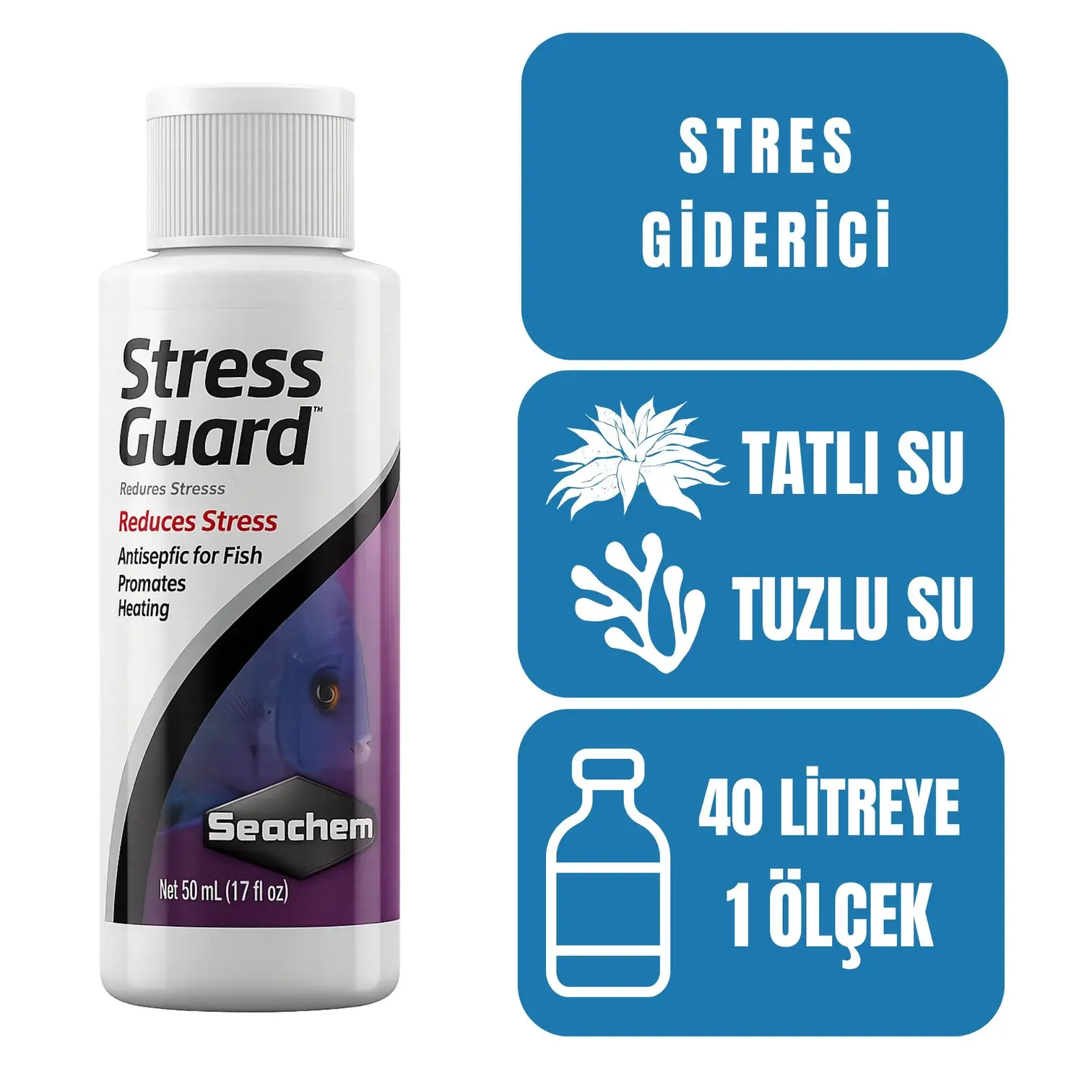 Seachem Stressguard Stress Giderici